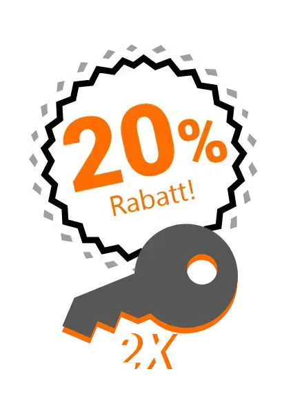 20% Rabatt auf den Kauf von 2 Keys Unlimited