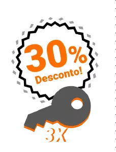 30% de desconto na compra de 3 Chaves Ilimitado
