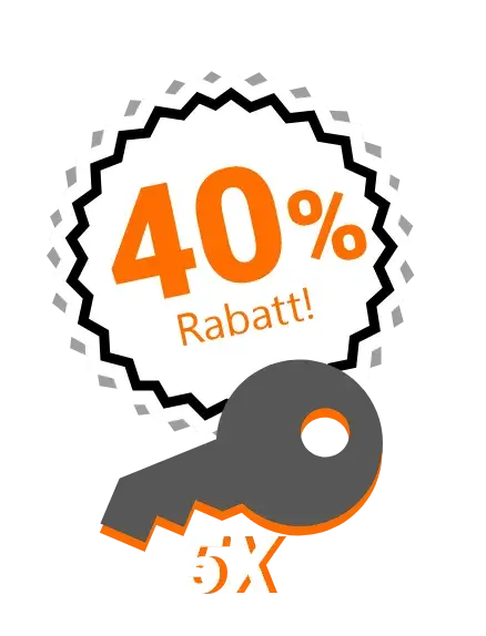 40% Rabatt auf den Kauf von 5 Keys Unlimited