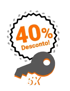 40% de desconto na compra de 5 Chaves Ilimitado
