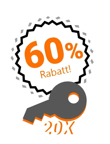60% Rabatt auf den Kauf von 20 Keys Unlimited